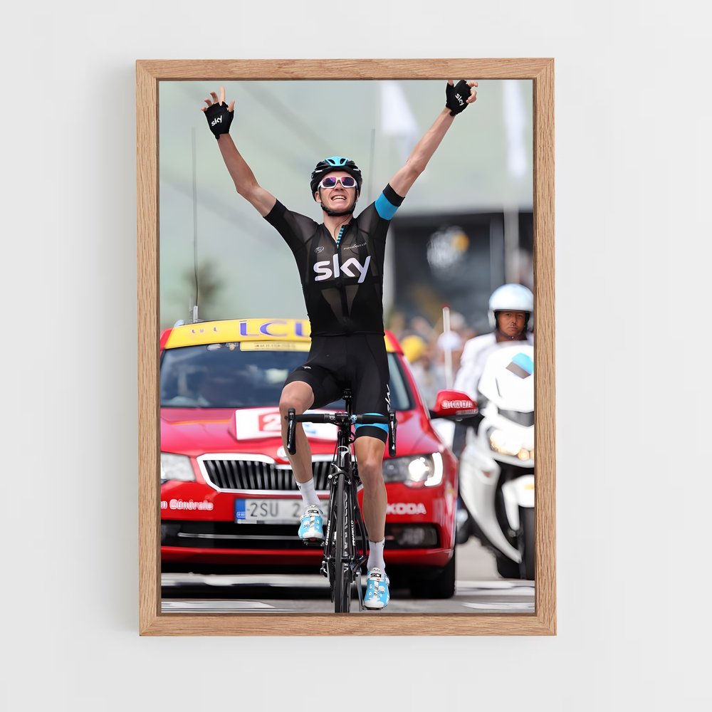 Poster La Victoire de Froome – affiche Cyclisme (vue 4)